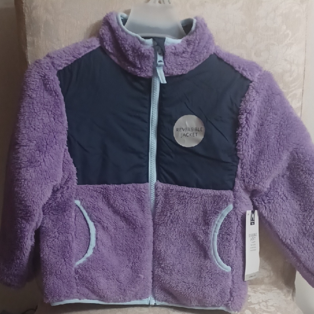 MEMBER MARK REVERSIBLE Jacket - Purple and Blue